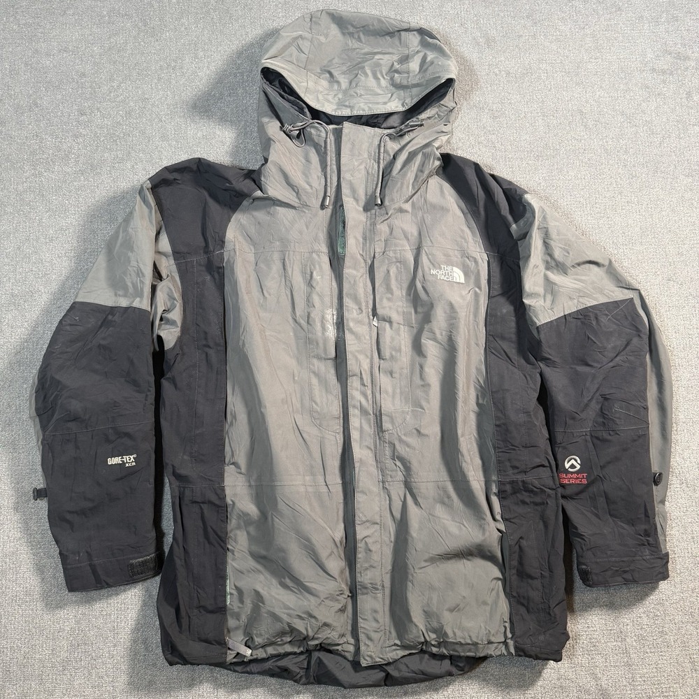 The North Face Summit Series Gore-Tex XCR Jacket Men's Large Gray DISTRESSED